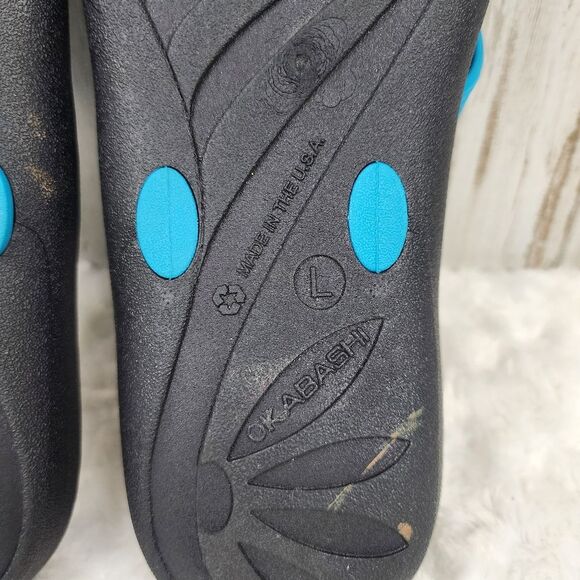 Okabashi Blue Breeze Flip Flop Sandals Size Large 9.5-10.5 - Picture 7 of 10